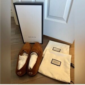 Gucci Men’s Brown Suede Drivers